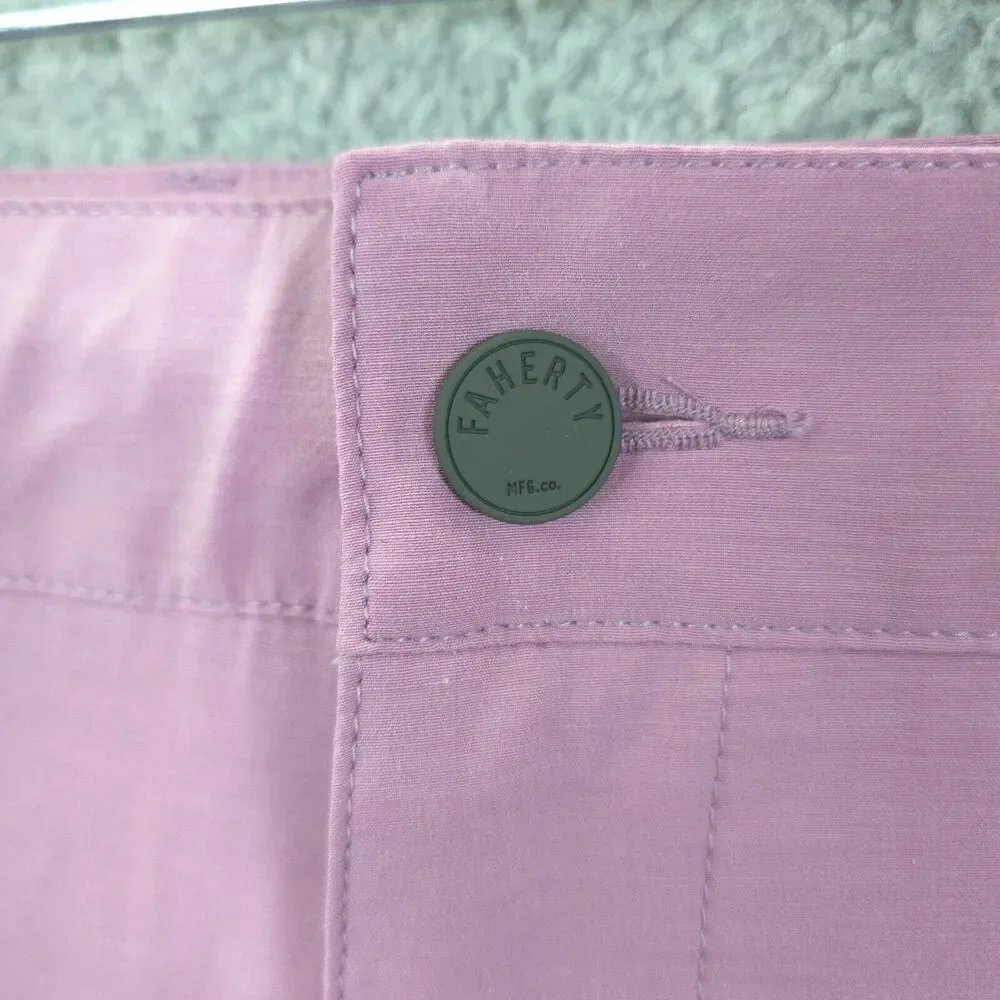 NWT Faherty Men's Pink All Day Shorts Performance Chino Size 42